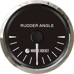 Указатель положения руля (Аксиометр) 52 мм черный/нерж (RA00195BSMR)